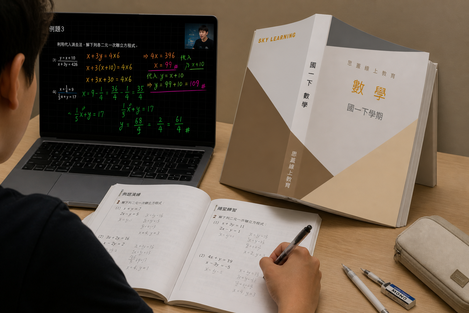 思蓋國一數學線上課程-解決小升中銜接斷層